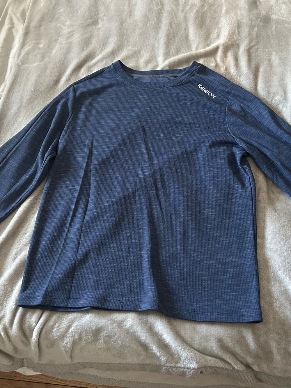 Karbon Men's Long Sleeve Crew - Navy Blue
